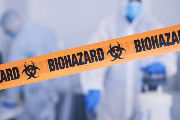 Professional Biohazard Cleanup technician working in Hillside, NJ